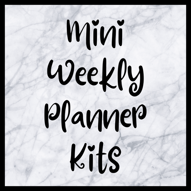 Mini Weekly Planner Kits