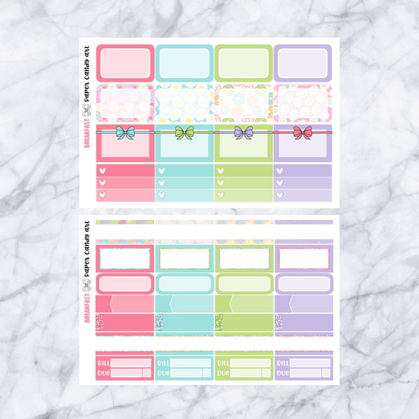 EC DELUXE Kit Breakfast // Weekly Planner Stickers Kit // Erin Condren