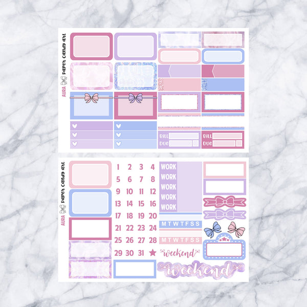 HP MINI Kit Aura // Weekly Planner Stickers Kit // Happy Planner Classic