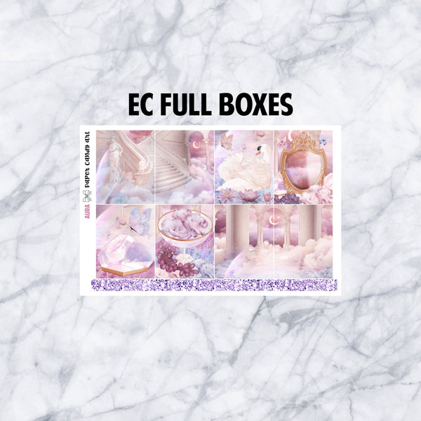 ADD-ONS Aura // Planner Stickers // double box, glitter headers, full boxes, deco, fashion girls