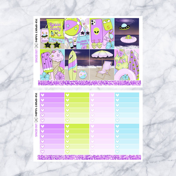 EC DELUXE Kit Spaced Out // Weekly Planner Stickers Kit // Erin Condren