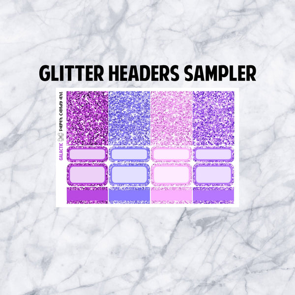 ADD-ONS Galactic // Planner Stickers // double box, glitter headers, full boxes, deco, fashion girls