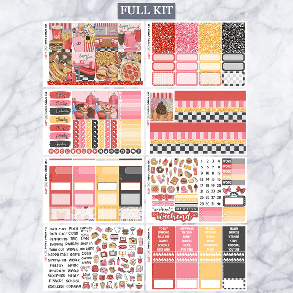 EC Kit Tasty // Weekly Planner Stickers Kit // Erin Condren