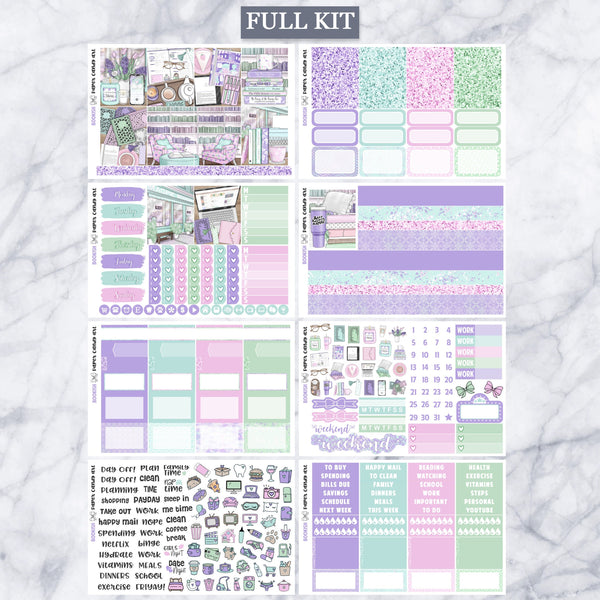 EC Kit Bookish // Weekly Planner Stickers Kit // Erin Condren