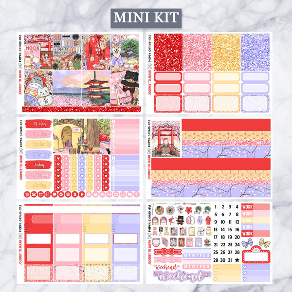 EC Kit Journey to Japan // Weekly Planner Stickers Kit // Erin Condren