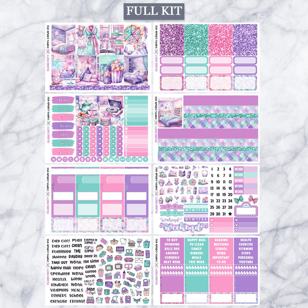 EC Kit Pajama Party // Weekly Planner Stickers Kit // Erin Condren