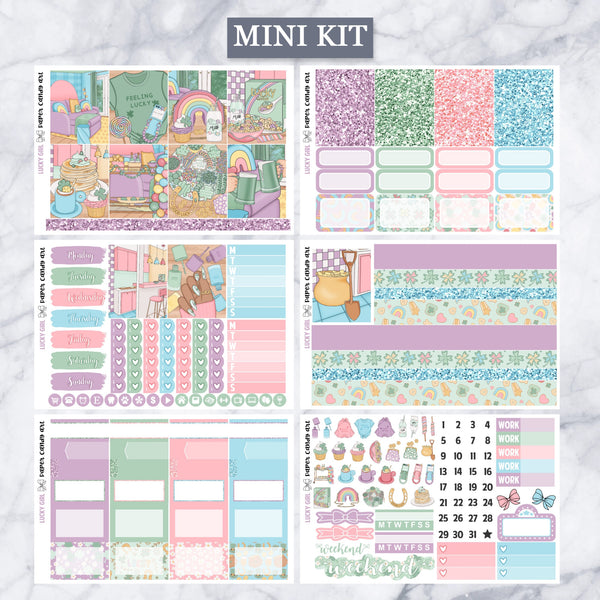 EC Kit Lucky Girl // Weekly Planner Stickers Kit // Erin Condren