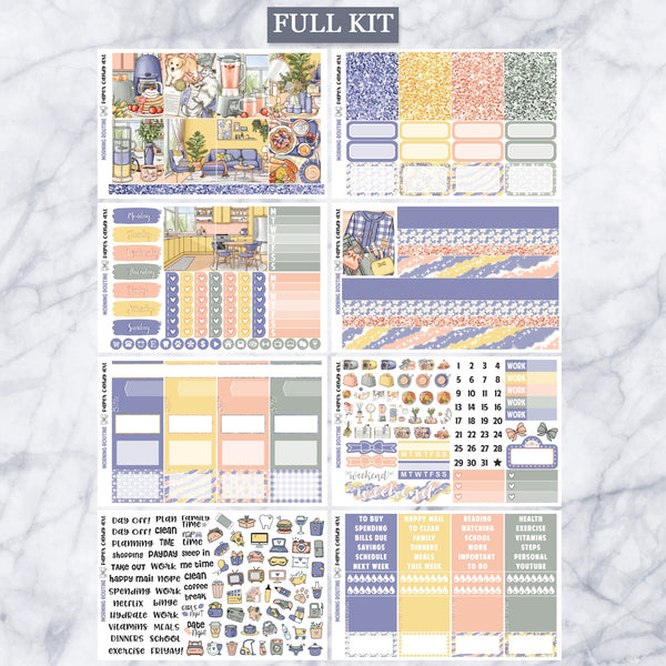 EC Kit Morning Routine // Weekly Planner Stickers Kit // Erin Condren