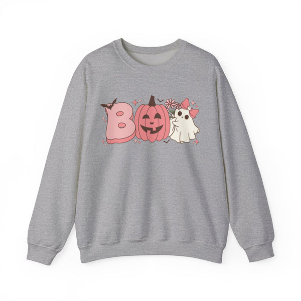 BOO Coquette Ghost Unisex Heavy Blend™ Crewneck Sweatshirt