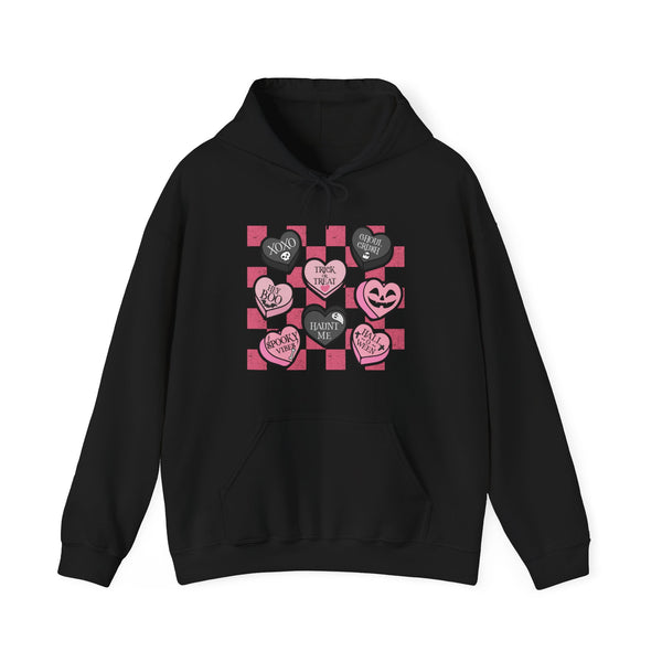 Pink Candy Hearts Unisex Heavy Blend™ Hooded Sweatshirt