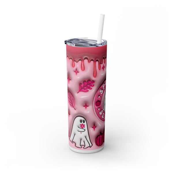 Spooky Season Skinny Tumbler with Straw, 20oz