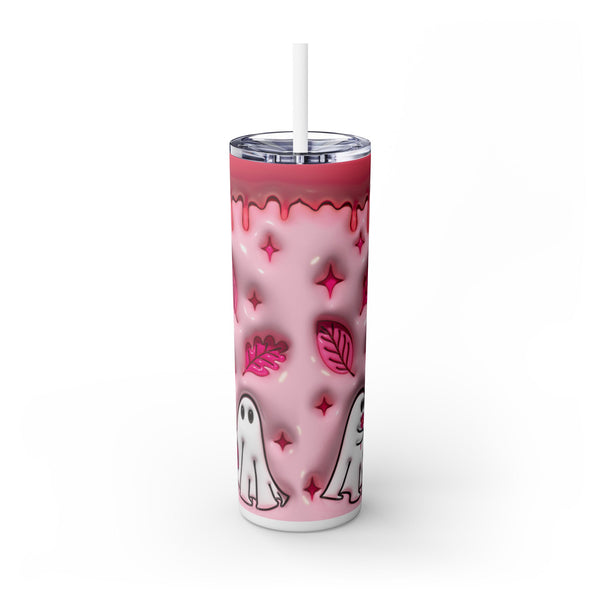 Spooky Season Skinny Tumbler with Straw, 20oz