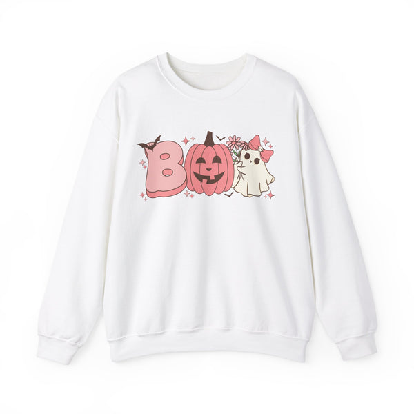 BOO Coquette Ghost Unisex Heavy Blend™ Crewneck Sweatshirt