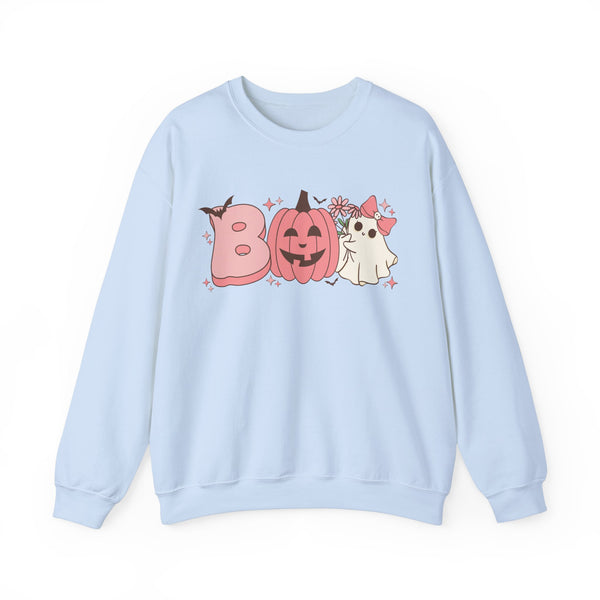 BOO Coquette Ghost Unisex Heavy Blend™ Crewneck Sweatshirt