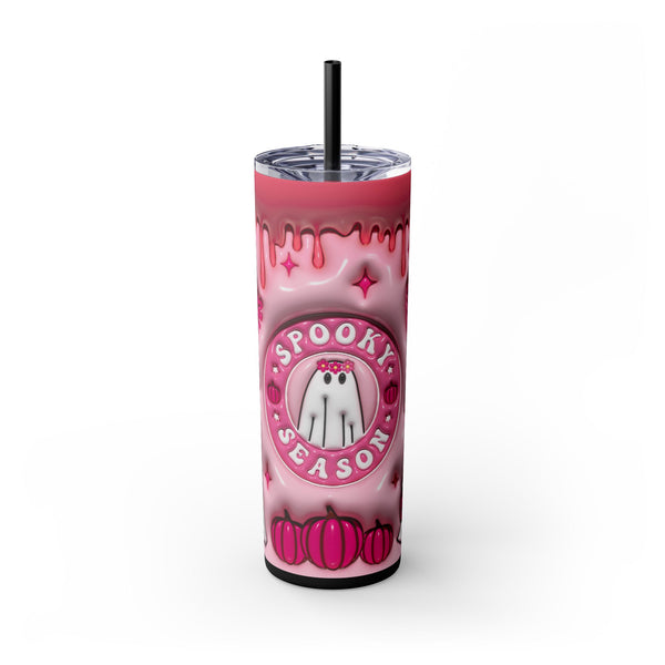 Spooky Season Skinny Tumbler with Straw, 20oz