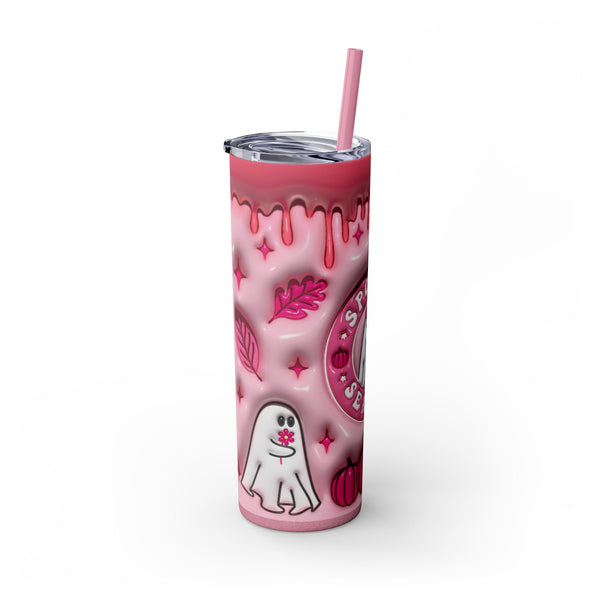 Spooky Season Skinny Tumbler with Straw, 20oz