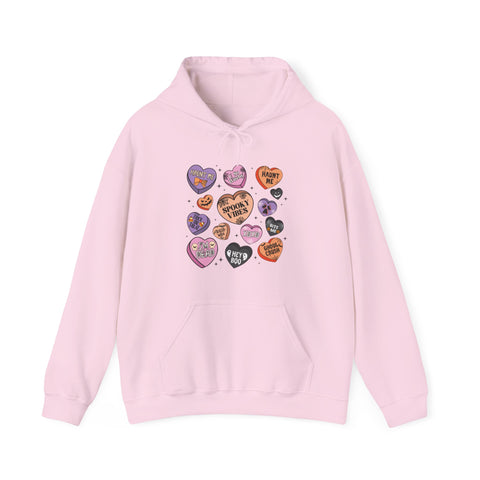 Spooky Candy Hearts Unisex Heavy Blend™ Hooded Sweatshirt