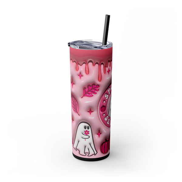 Spooky Season Skinny Tumbler with Straw, 20oz