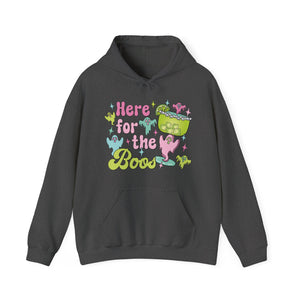 Here For The Boos Unisex Heavy Blend™ Hooded Sweatshirt