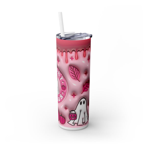 Spooky Season Skinny Tumbler with Straw, 20oz