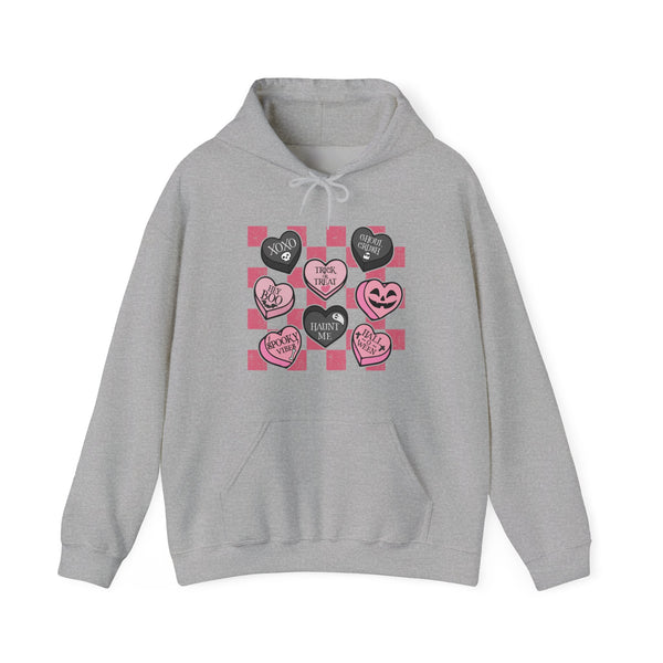 Pink Candy Hearts Unisex Heavy Blend™ Hooded Sweatshirt