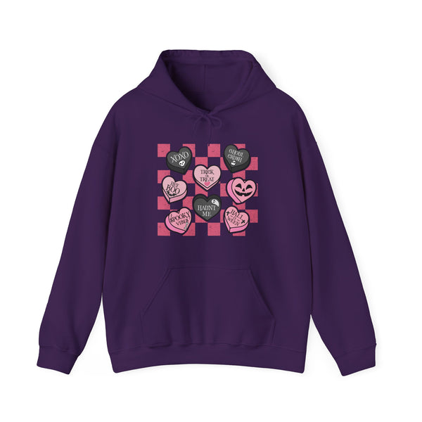 Pink Candy Hearts Unisex Heavy Blend™ Hooded Sweatshirt