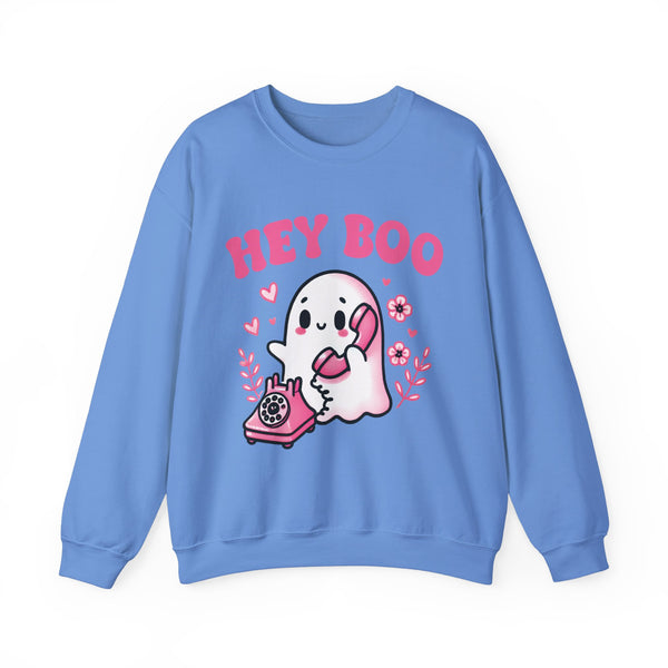 Hey Boo Ghost Unisex Heavy Blend™ Crewneck Sweatshirt