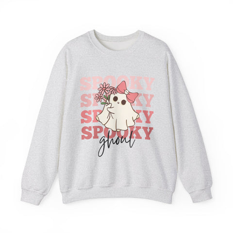 Spooky Ghoul Coquette Ghost Unisex Heavy Blend™ Crewneck Sweatshirt