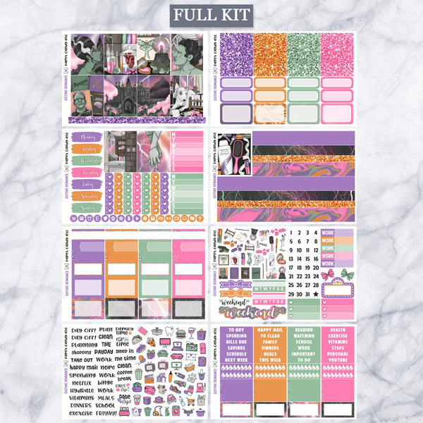 EC Kit Gothic Romance // Weekly Planner Stickers Kit // Erin Condren