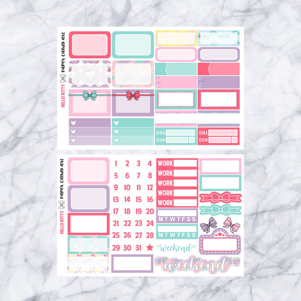 HP MINI KIT Hello Kitty // Weekly Planner Stickers Kit // Happy Planner Classic