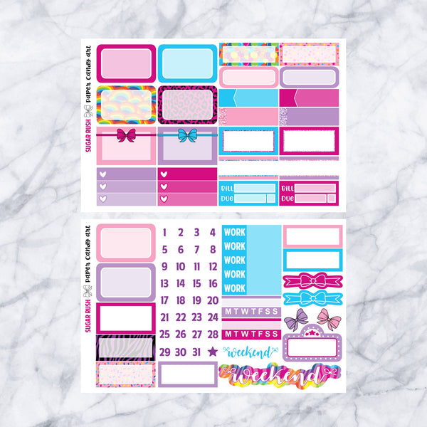 HP MINI Kit Sugar Rush // Weekly Planner Stickers Kit // Happy Planner Classic