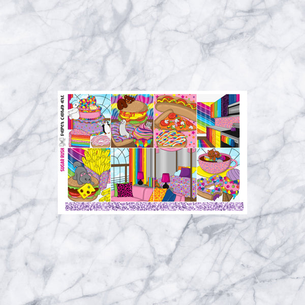 EC MINI Kit Sugar Rush // Weekly Planner Stickers Kit // Erin Condren