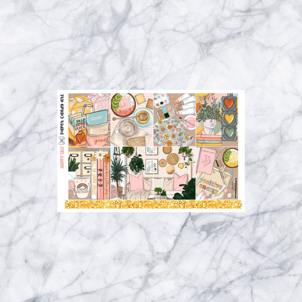 EC MINI Kit Happy Self // Weekly Planner Stickers Kit // Erin Condren