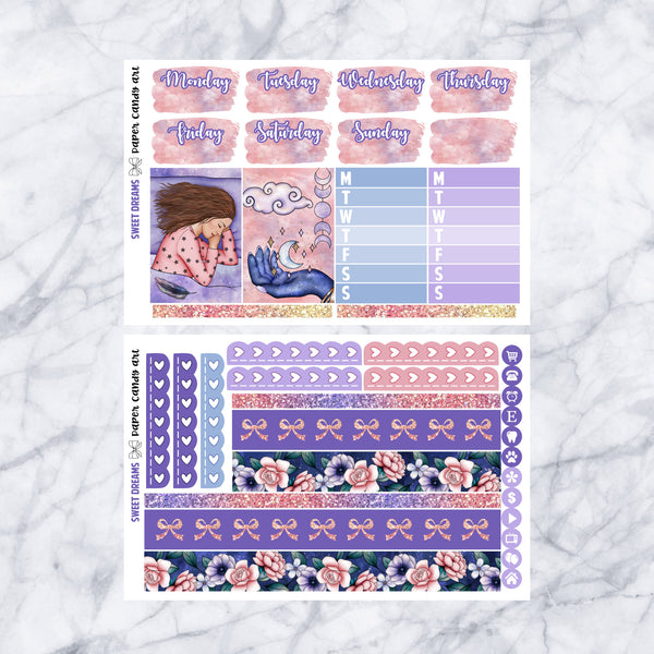 HP DELUXE Kit Sweet Dreams // Weekly Planner Stickers Kit // Happy Planner Classic