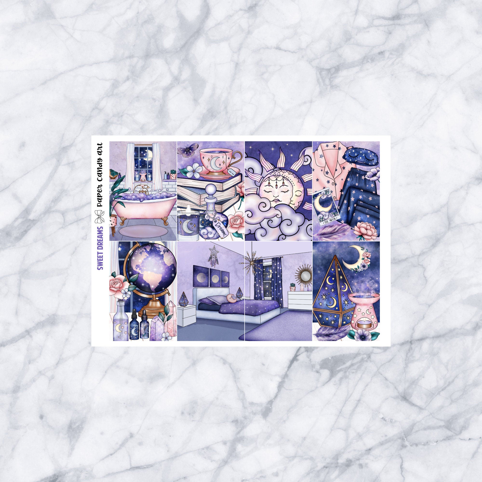 HP DELUXE Kit Sweet Dreams // Weekly Planner Stickers Kit // Happy Planner Classic