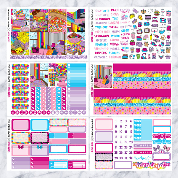 EC MINI Kit Sugar Rush // Weekly Planner Stickers Kit // Erin Condren