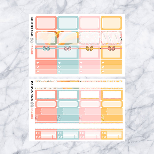 EC DELUXE Kit Happy Self // Weekly Planner Stickers Kit // Erin Condren