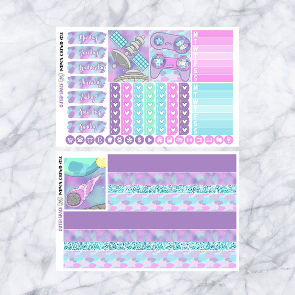 EC MINI Kit Outer Space // Weekly Planner Stickers Kit // Erin Condren