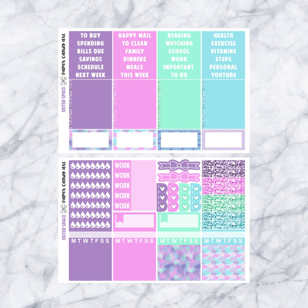 EC DELUXE Kit Outer Space // Weekly Planner Stickers Kit // Erin Condren