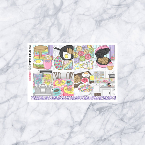 EC MINI Kit Breakfast // Weekly Planner Stickers Kit // Erin Condren