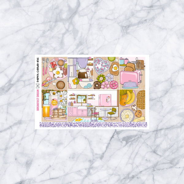 EC MINI Kit Breakfast Dream // Weekly Planner Stickers Kit // Erin Condren