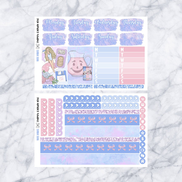 HP DELUXE Kit 90s Vibes // Weekly Planner Stickers Kit // Happy Planner Classic