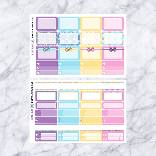 HP DELUXE Kit Bear Hugs // Weekly Planner Stickers Kit // Happy Planner Classic