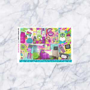 EC MINI Kit 90s Nostalgia // Weekly Planner Stickers Kit // Erin Condren