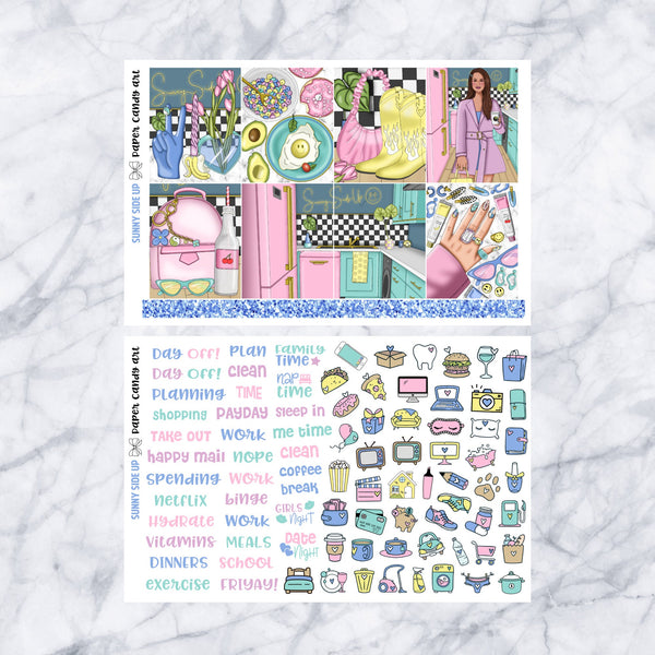 EC MINI Kit Sunny Side Up // Weekly Planner Stickers Kit // Erin Condren