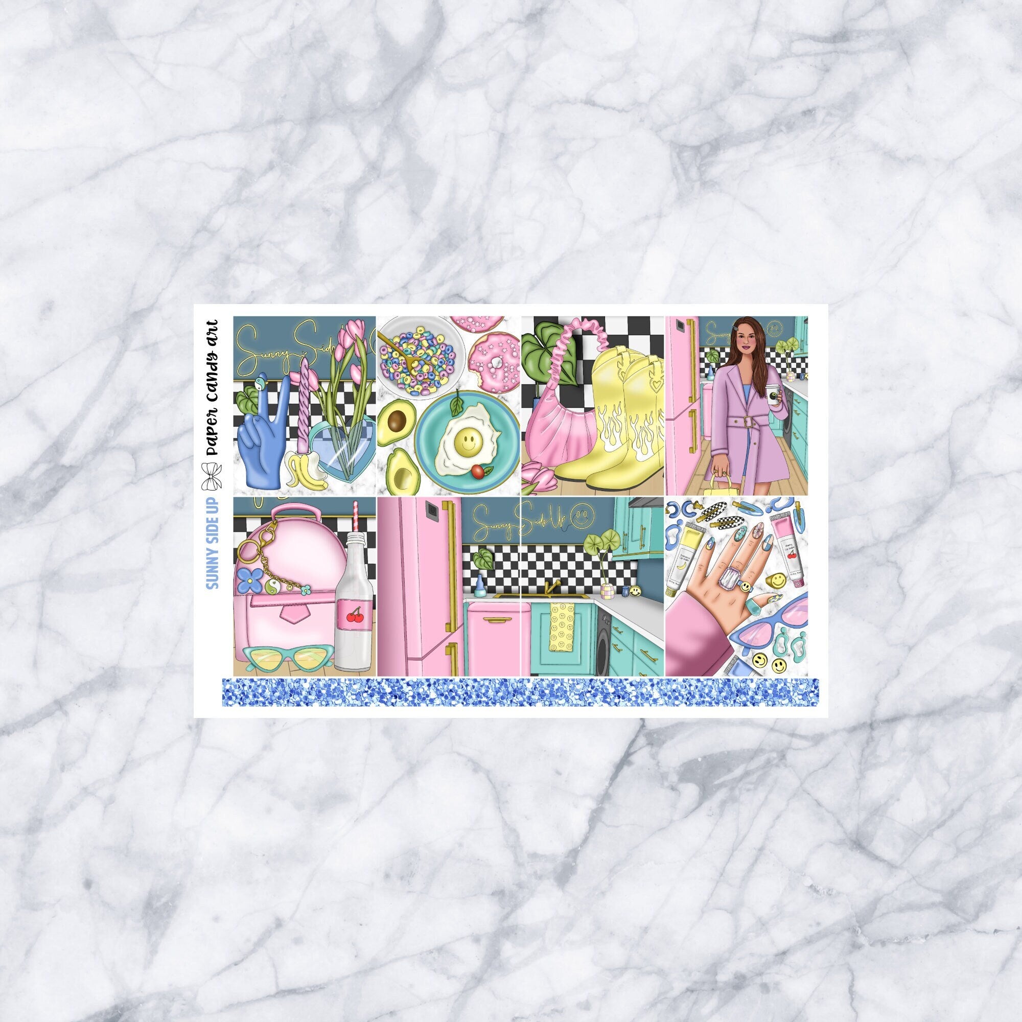 EC DELUXE Kit Sunny Side Up // Weekly Planner Stickers Kit // Erin Condren