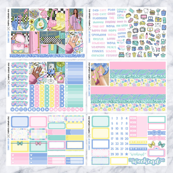 EC MINI Kit Sunny Side Up // Weekly Planner Stickers Kit // Erin Condren