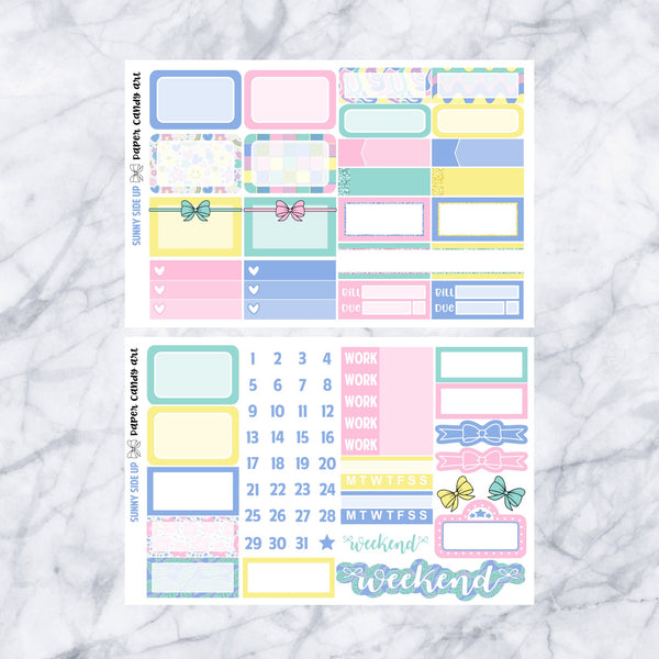 HP MINI Kit Sunny Side Up // Weekly Planner Stickers Kit // Happy Planner Classic