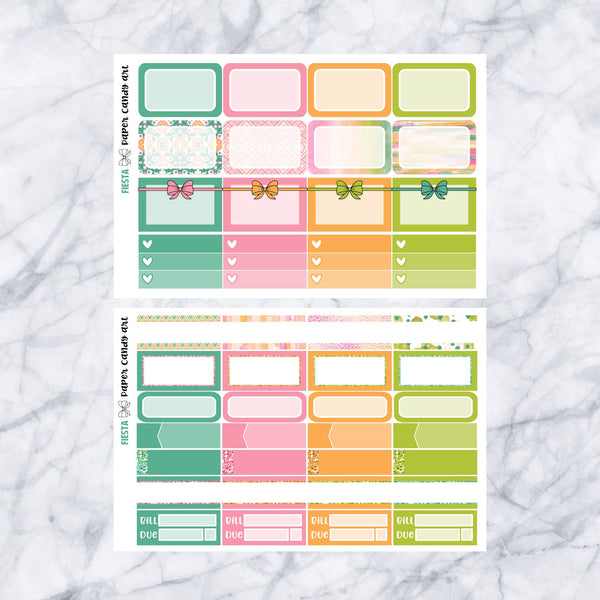EC DELUXE Kit Fiesta // Weekly Planner Stickers Kit // Erin Condren