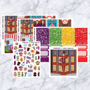 ADD-ONS Wizard Shop // Planner Stickers // double box, glitter headers, full boxes, deco, fashion girls